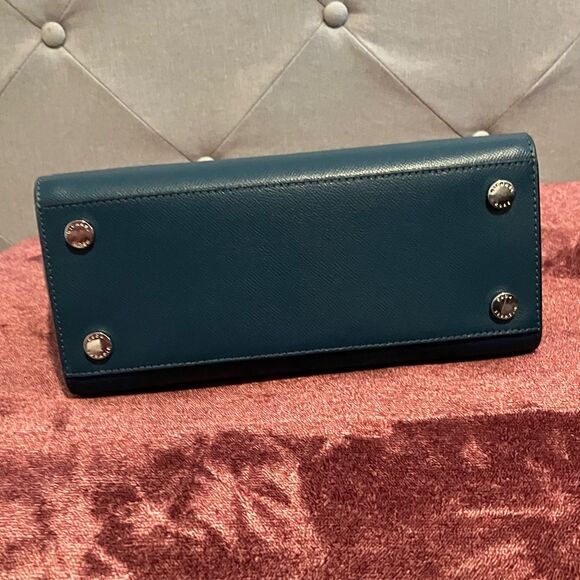 Michael Kors Dark Teal Satchel Bag - Picture 6 of 9